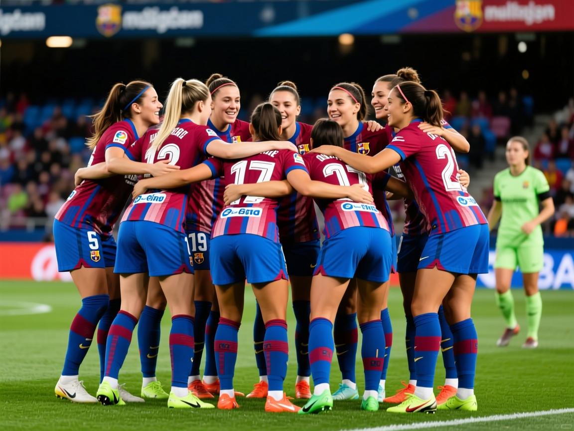 西甲女队比赛场上，球员齐心协力  第2张