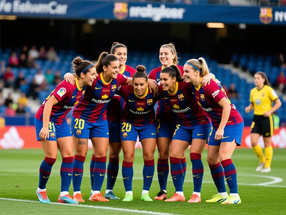 西甲女队比赛场上，球员齐心协力  第3张